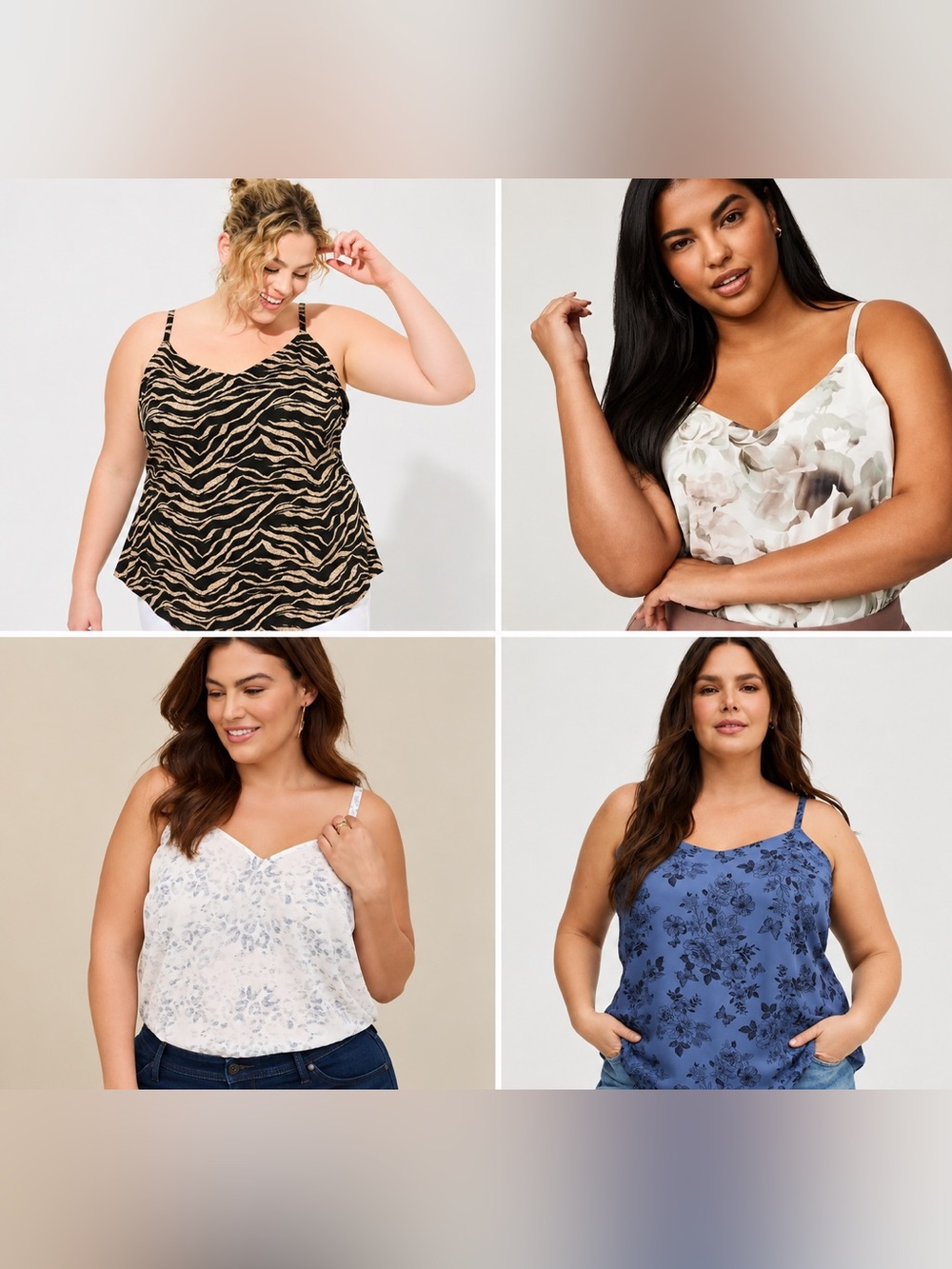 Torrid Women's Camisole Tops - Lightweight Spaghetti Strap x4